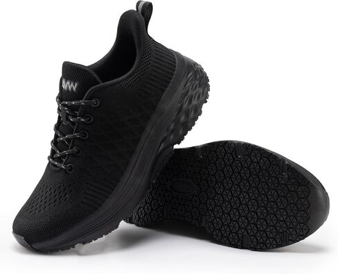 أحذية AVW Womens غير الانزلاق الأسود in Kuwait