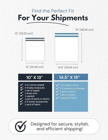 Designer Poly Mailers – Classic Floral Stripe – 14.5x19 Inches, Self-Sealing, Waterproof, Tear-Resistant Shipping Bags for Small Business & E-Commerce (Pack of 50) in Kuwait