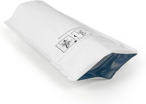 الكائنات البشرية 1/4oz أكياس مايلر مقاومة للطفل جميعها بيضاء 4 "× 6.5" +2 " - 1000 عدد - تخزين الطعام ، قابلة للحرارة ، إثبات الرائحة ، وقفا للأعشاب ، والتوابل ، والقهوة ، والشاي ، والمزيد in Kuwait