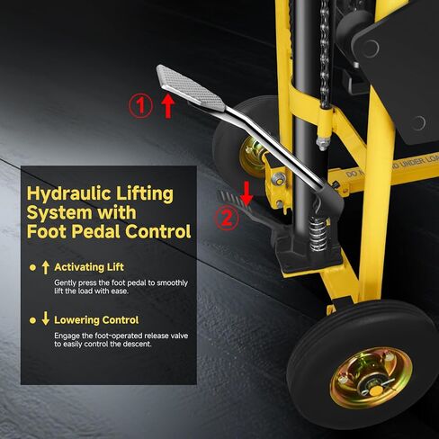 مكدس ونش هيدروليكي للمواد الشاقة مع عجلات دوارة ، مصاعد المواد 480 رطلاً ، طاولة الرفع الهيدروليكي للبليت ، 35 بوصة ، عربة طاولة مقبس البليت in Kuwait
