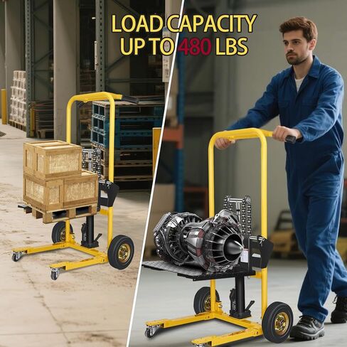 مكدس ونش هيدروليكي للمواد الشاقة مع عجلات دوارة ، مصاعد المواد 480 رطلاً ، طاولة الرفع الهيدروليكي للبليت ، 35 بوصة ، عربة طاولة مقبس البليت in Kuwait