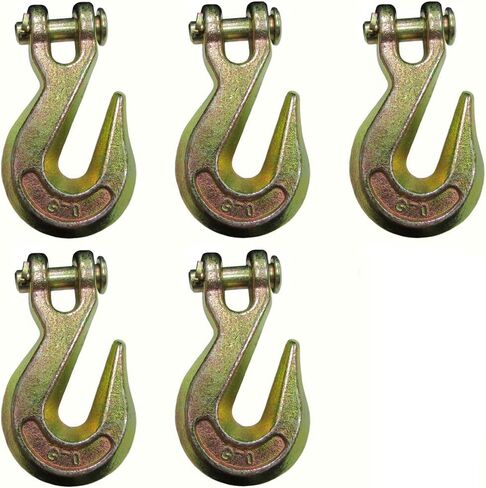 مجموعة RapArts من (5) G70 Clevis Grab Hooks 3/8 "لسلسلة السحب المقطوعة مسطحة. in Saudi Arabia