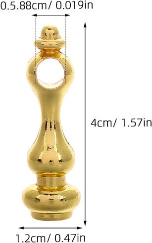 4pcs Metal Spindles for Cabinets Golden Railing Bracket Spindles Furniture Connectors for Glass Railing Cabinets Bar Carts Easy Installation in Kuwait