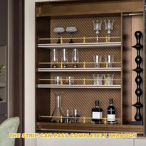 4pcs Metal Spindles for Cabinets Golden Railing Bracket Spindles Furniture Connectors for Glass Railing Cabinets Bar Carts Easy Installation in Kuwait