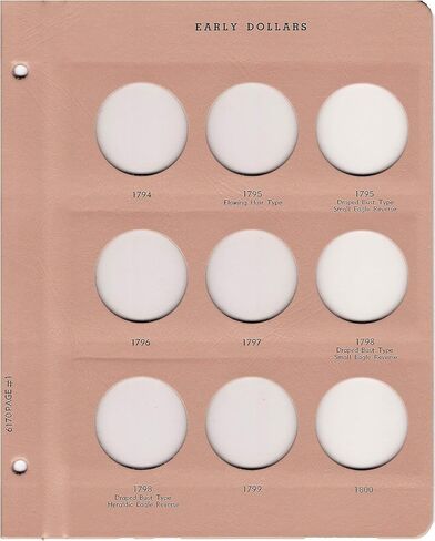 Dansco US Large Silver Dollar Size Blank Coin Album with 48 Ports #7177 in Saudi Arabia