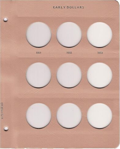 Dansco US Large Silver Dollar Size Blank Coin Album with 48 Ports #7177 in Saudi Arabia