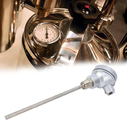 Temperature Sensor, Pt100 Temperature Sensor, PT100 Temperature Sensor Probe 1/2" NPT Thread Thermocouple Terminal Head (PT 200mm) in Saudi Arabia