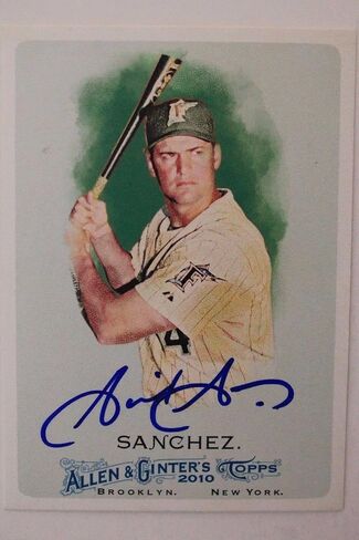 Gaby Sanchez Florida Marlins Austograph 2010 Allen & Ginter #301 Card Signed 16C - MLB Motograped Cardsball Cards in Saudi Arabia