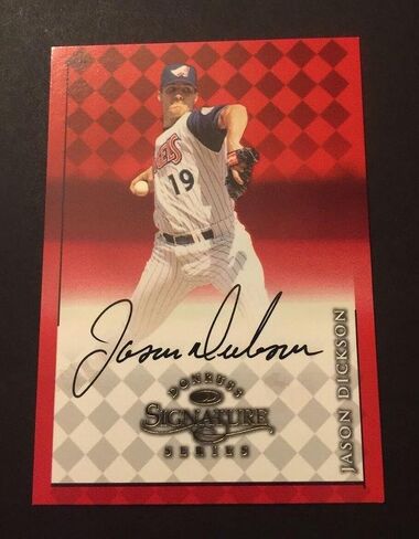 Jason Dickson Angels 1998 Donruss وقعت Attion Acturance Autograph JG7 - Baseball Slabbed Cards in Saudi Arabia
