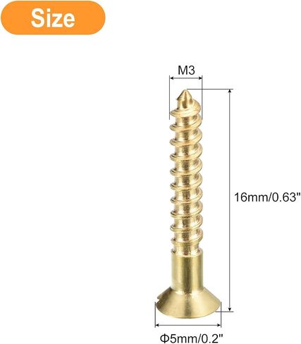 مسامير خشبية من Uxcell ، 30 ٪ M2.5 × 25 ملم محرك أقراص مسطح رأس النقر على المسمار in Kuwait