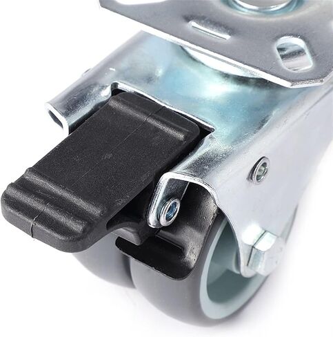 4pcs Swivel Mute Wheel Caster Replacement 2 Inches 60KG Soft Rubber Safe Roller Furniture Wheels(4PCS No Brake) in Saudi Arabia