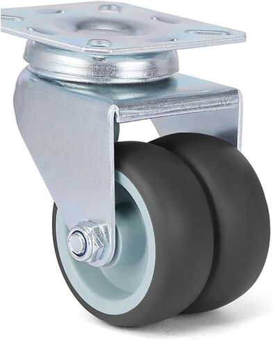 4pcs Swivel Mute Wheel Caster Replacement 2 Inches 60KG Soft Rubber Safe Roller Furniture Wheels(4PCS No Brake) in Saudi Arabia