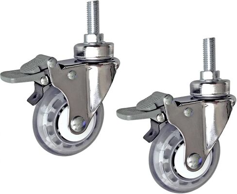 عجلات 3 بوصة عجلات عالية العجلة كتم الصوت M12 30 ملحقات سيارة المسمار 2pcs (مع الفرامل) in Saudi Arabia