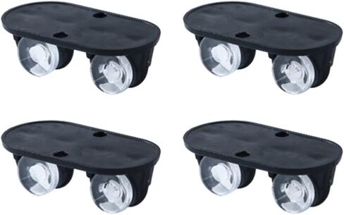4pcs Self-Adhesive Mini Caster Wheels for Pulley Trash Can Universal Home Silent No Scratches Small in Saudi Arabia