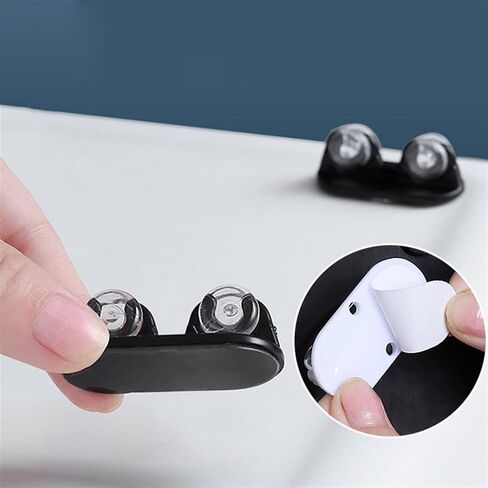 4pcs Self-Adhesive Mini Caster Wheels for Pulley Trash Can Universal Home Silent No Scratches Small in Saudi Arabia