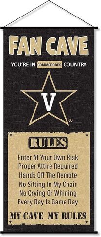 Vanderbilt Commodores Man Cave Fan Banner Scroll in Saudi Arabia