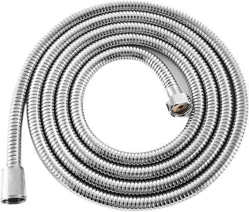 1pc 2m/2.5m/3m 304 من الفولاذ المقاوم للصدأ ، إكسسوارات حمام أنابيب المياه الناعمة العامة (النيكل الفاتح ، 2.5 م) in Kuwait