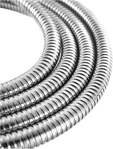 1PC 2m/2.5m/3m 304 Stainless Steel General Soft Water Pipe Bathroom Accessories(Light Brushed Nickel,2.5m) in Saudi Arabia