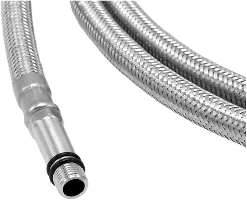 1pc 50/60/70/80/150cm F1/2 M10*1 304 Stainless Steel Hose Tube Shower Kitchen Accessories(150cm) in Saudi Arabia