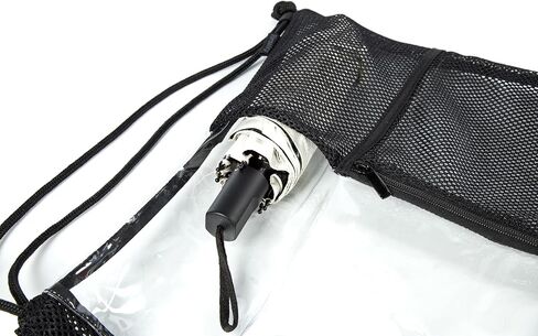 Clear Drawstring Backpack - Stadium Approved String Cinch Bag for Gym, Concerts, Clear Bag with Adjustable Straps Transparent in Kuwait