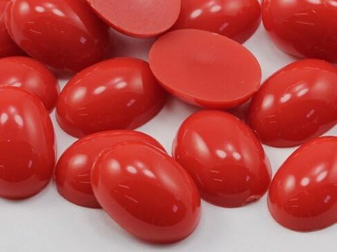 14x10 ملم ألوان متنوعة مسطحة الظهر بيضاوية أكريليك كبوشن أحجار الراين أحجار كريمة بلاستيكية زينة للحرف اليدوية والأزياء ودعوات البطاقات والمجوهرات والحفلات التنكرية - 120 قطعة in Kuwait