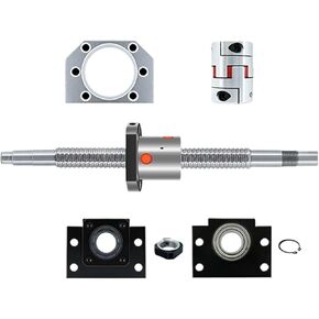 SFU1605 16mm Rolled Ballscrew Set 300mm 1500mm+BKBF12 Support + DSG16H Nut Housing+LF Flexible Coupling(600mm) in Kuwait