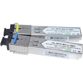 3pairs SFP 1.25GB BD 1310/1550NM 60km DDM SC LC Connector الاختياري (موصل LC) in Saudi Arabia