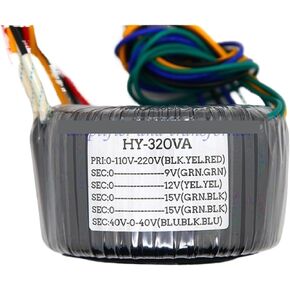 1pcs 320W Potted toroidal Transformer, Dual 40V Three-Wire + Dual 15V Four-Wire + Single 12V + Single 9V, Audio Power Transformer in Saudi Arabia