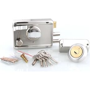 قفل باب Deadbolt مع مفاتيح Gate Office Women Women Door Door Home Security DIY MS413 A 1PCs (مع إطار يمين) in Kuwait