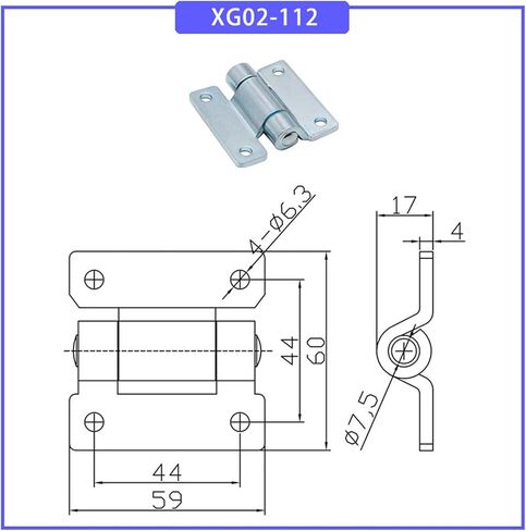 المفصلات القابلة للطي من الفولاذ المقاوم للصدأ هي 1pcs (xg02-112s) in Saudi Arabia