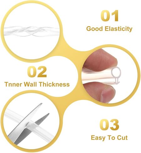 PATIKIL Window Weather Stripping Door Seal, 1/4" Wide Bulb Bubble Kerf Mount Silicone Rubber Weatherstrip Seal for Door Frame Window (10 m/33 ft, White) in Saudi Arabia