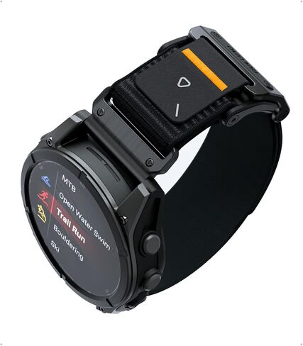 Aulumu C11 لـ Garmin Watch Band 26mm | ماج بوكلي النحيف الفرقة | ذاكرة سريعة الإصدار | جديلة نايلون المخملية | قفل مغناطيسي من الفولاذ المقاوم للصدأ in Kuwait