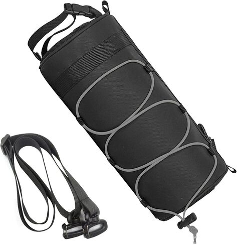Bike Handlebar Bag Bicycle Handle Bar Bag Handy Front Bike Bags Handlebar Storage Pouch Pack with Shoulder Strap Little Mountain Road Bike Barrel Bag (Yellow) in Saudi Arabia