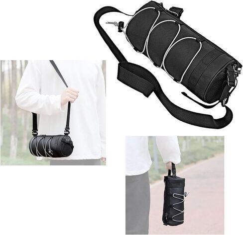 Bike Handlebar Bag Bicycle Handle Bar Bag Handy Front Bike Bags Handlebar Storage Pouch Pack with Shoulder Strap Little Mountain Road Bike Barrel Bag (Yellow) in Saudi Arabia