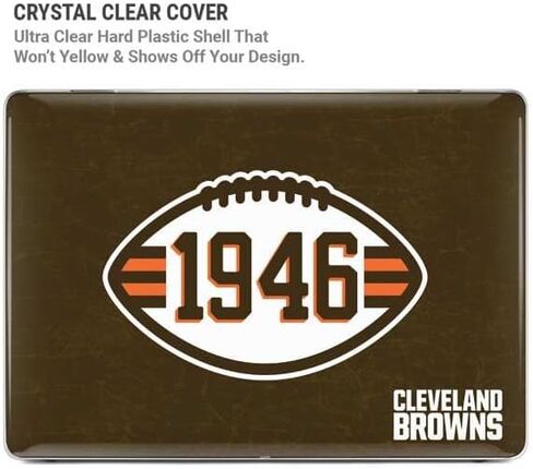Skinit Case + Skin Compatible with MacBook Pro 14in (2021) - Officially Licensed NFL Cleveland Browns Alternate Distressed Design in Saudi Arabia