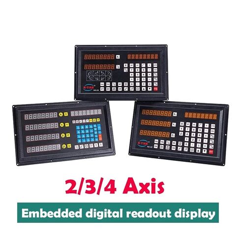 NS-2V-3V-4V 2/3/4 axis Embedded DRO Digital readout TTL AC90-260V Linear Scale Encoder for Gantry Milling Machine Boring Machine(NS-4V DRO) in Saudi Arabia
