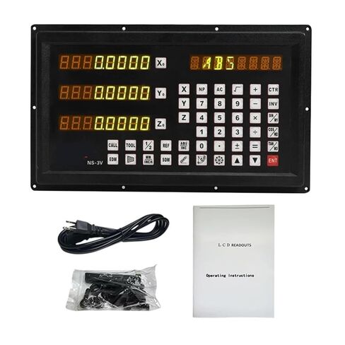 NS-2V-3V-4V 2/3/4 axis Embedded DRO Digital readout TTL AC90-260V Linear Scale Encoder for Gantry Milling Machine Boring Machine(NS-4V DRO) in Saudi Arabia