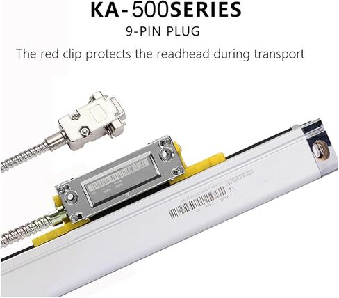 5um Slim Linear Scale Grating Thin Ruler Sensor 0.005mm Encoder for Lathe Digital Readout DRO Lathe Tools KA500(KA-500-520mm) in Saudi Arabia