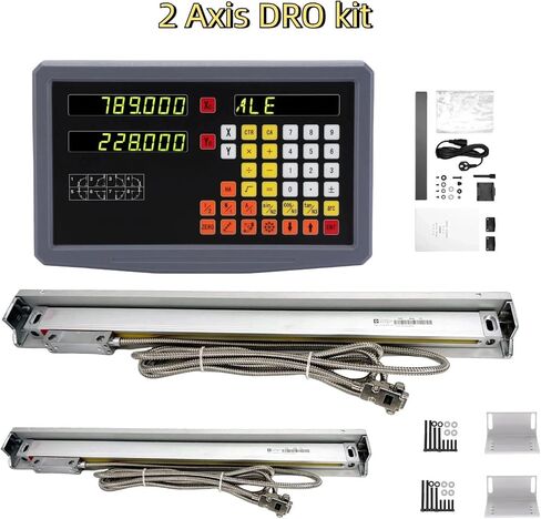 SDS2MS 2 Axis Dro Kit Milling Display Grider Digital Display مع 2PCS 5UM PONTICAL RADER SCALE SCISER (5UM DRO KIT) in Saudi Arabia