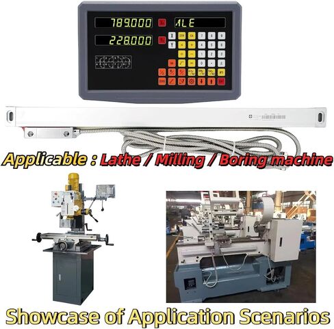 SDS2MS 2 Axis Dro Kit Milling Display Grider Digital Display مع 2PCS 5UM PONTICAL RADER SCALE SCISER (5UM DRO KIT) in Saudi Arabia
