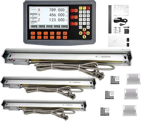 SDS2-3VA 3 AXIS Digital Readout Display DRO KIT 3PCS 5UM PONTICAL RADER SCALE SCISER FOR in Saudi Arabia