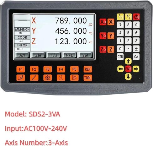 SDS2-3VA 3 AXIS Digital Readout Display DRO KIT 3PCS 5UM PONTICAL RADER SCALE SCISER FOR in Saudi Arabia