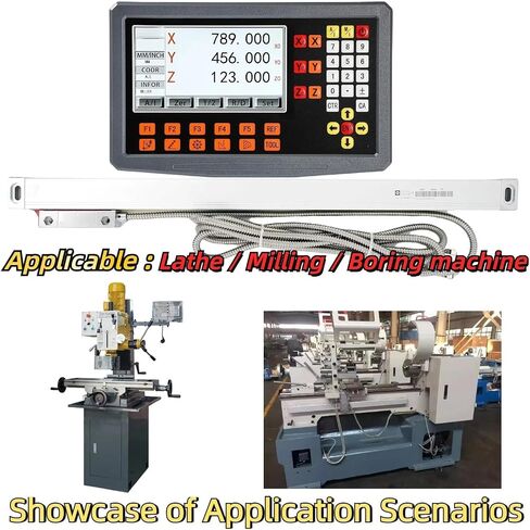 SDS2-3VA 3 AXIS Digital Readout Display DRO KIT 3PCS 5UM PONTICAL RADER SCALE SCISER FOR in Saudi Arabia