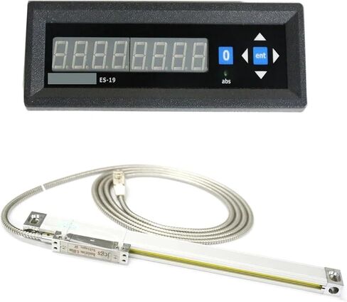 قراءات رقمية ES-19 شاشة واحدة 1 محور قراءات DRO ومقياس الخطي 5Micron تشفير (DRO ومقياس 50 مم) in Saudi Arabia