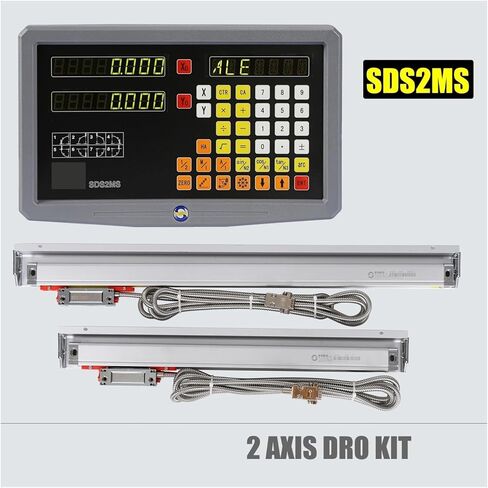 SDS2MS Lathe Milling DRO Set 2 Axis Digital Readout KA300 Linear Scale TTL 0.005mm KA-300 Optical Encoder Ruler 70mm-1020mm(SDS2MS DRO) in Saudi Arabia