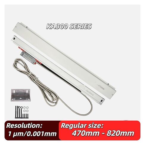 المخرطة ذات الطحن العالي الدقة المطحنة DRO المقياس الزجاجي الخطي 470 مم-820 مم TTL 1UM 5VDC ، إزاحة مستشعر الحاكم ، (670 ملم سفر) in Saudi Arabia