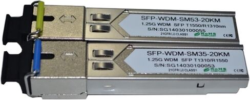 5pairs كثيرا! ألياف واحدة SFP 1.25G WDM SFP 20km SC/LC Connector 1310/1550NM DOM in Saudi Arabia
