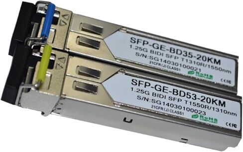 5pairs كثيرا! ألياف واحدة SFP 1.25G WDM SFP 20km SC/LC Connector 1310/1550NM DOM in Saudi Arabia