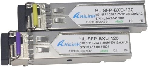 10 أزواج 120 كم 1490/1550NM 1.25G SFP WDM SFP LC Connector Singel Fiber GBIC DOM in Saudi Arabia