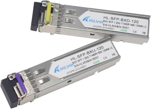 10 أزواج 120 كم 1490/1550NM 1.25G SFP WDM SFP LC Connector Singel Fiber GBIC DOM in Saudi Arabia